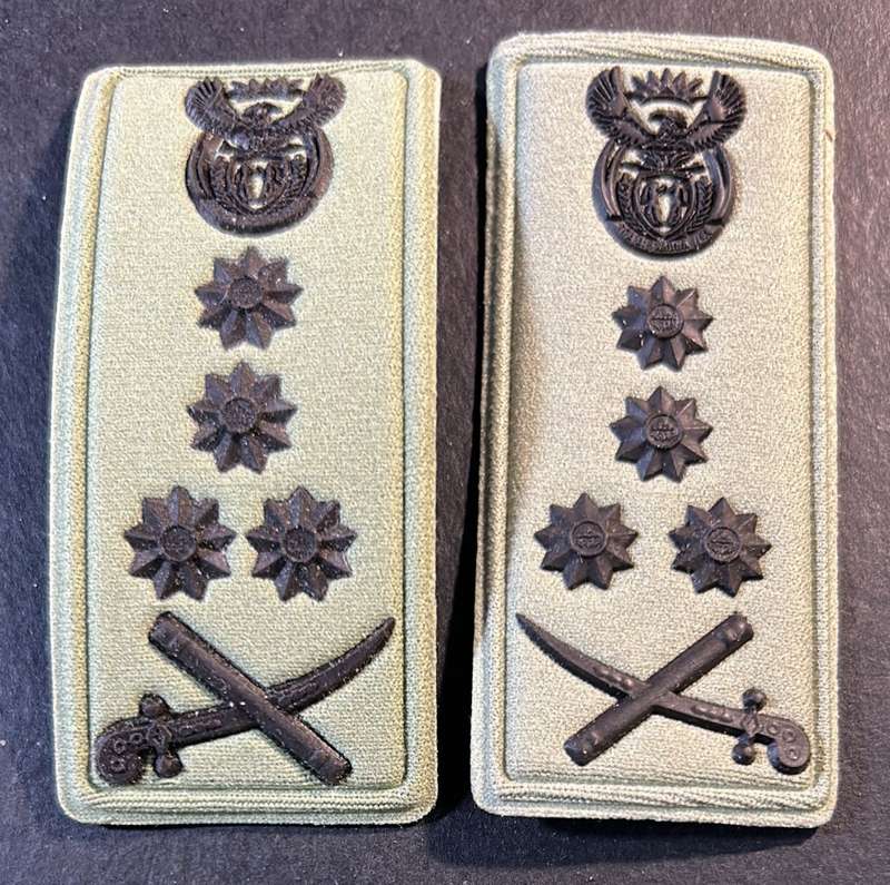 SA Army General Rank Pair