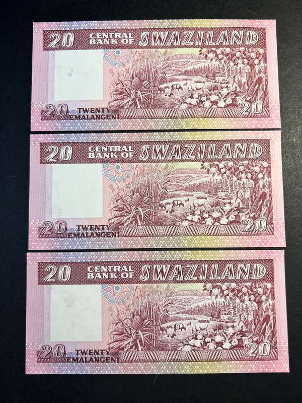 Swaziland 20 Emalangeni 1986 x 3