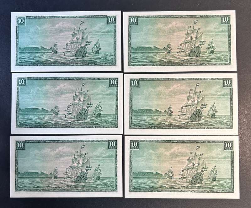 6 x 1975 TW de Jongh R10 notes
