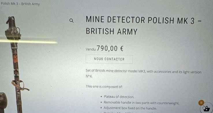 World War Two: Polish MK3 Mine Detector used by the British Army