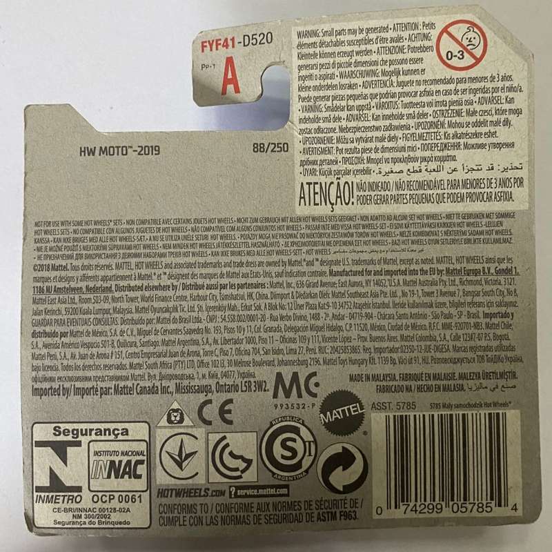 Hotwheels Diecast on Card:2019 HW Moto