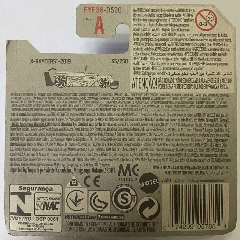 Hotwheels Diecast on Card:2019 X Racers
