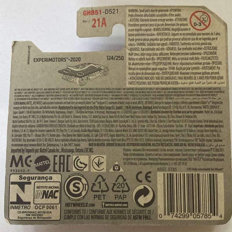 Hotwheels Diecast on Card:2020 ExperiMotors