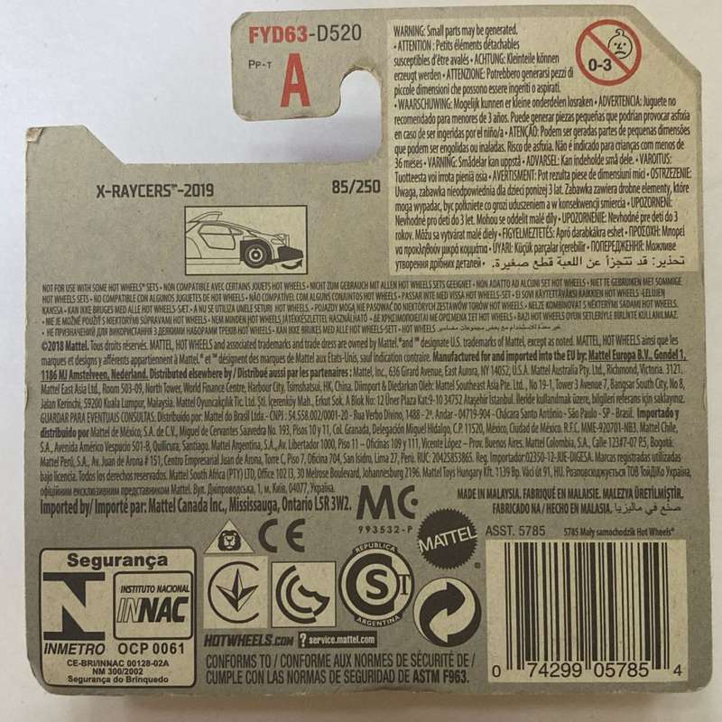 Hotwheels Diecast on Card:2019 X Racers