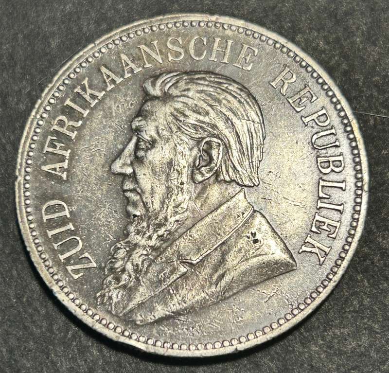 ZAR 1892 5 Shilling Single Shaft