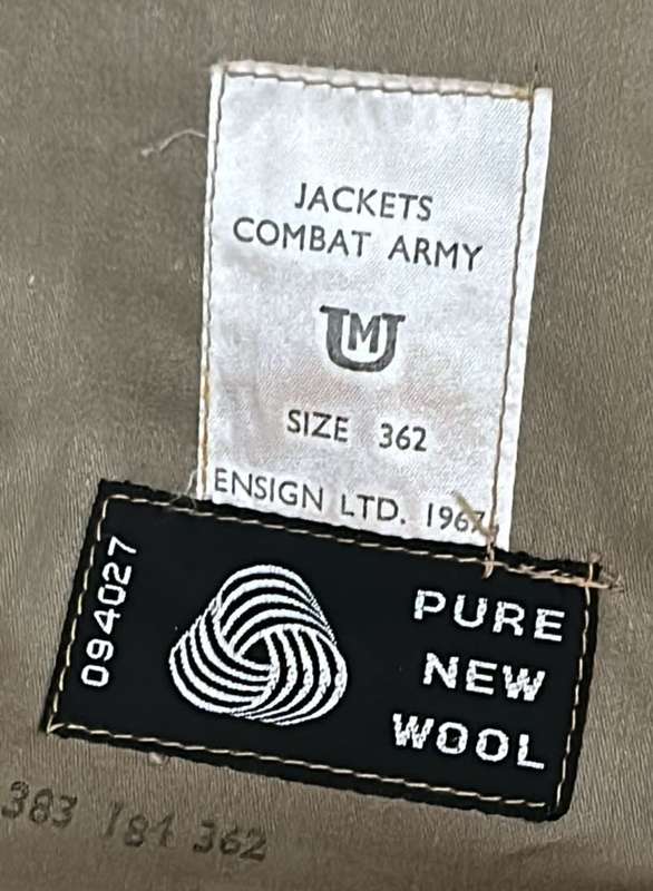 SADF - Battle Dress (Bunny Jacket) Dated 1967 - Top Condition