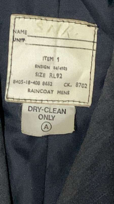 SADF - SAP Trench Coat - Top Condition