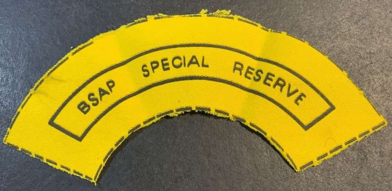 Rhodesia - BSAP Special Reserve Shoulder Title
