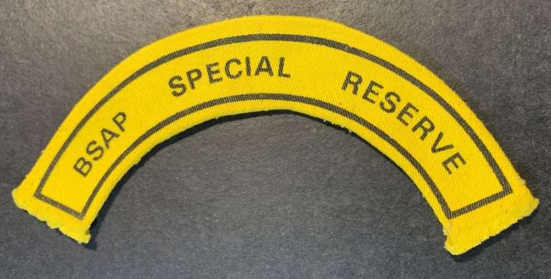 Rhodesia - BSAP Special Reserve Shoulder Title