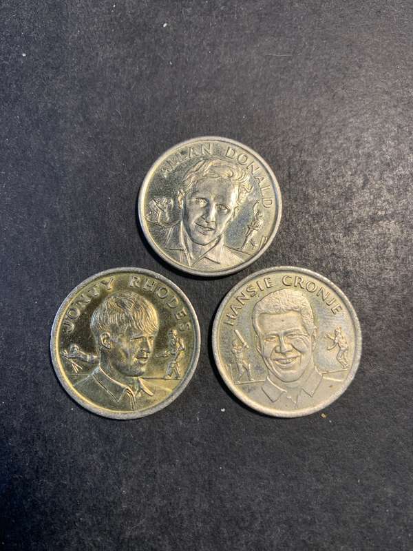 3 x Checkers Cricket Tokens