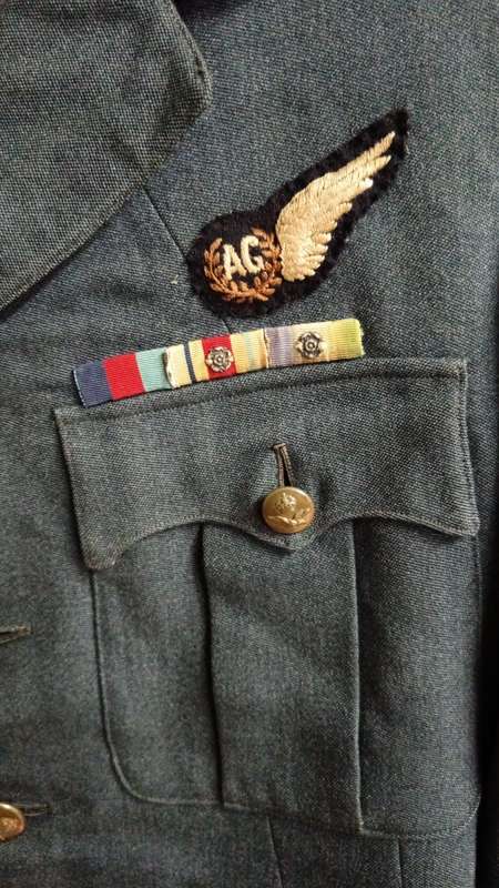 World War Two Royal Air Force Gunner Tunic with Insignia