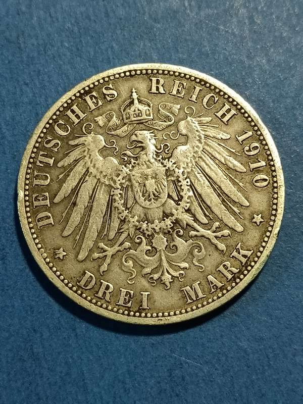 Kingdom of Prusia - German States 3 Mark
