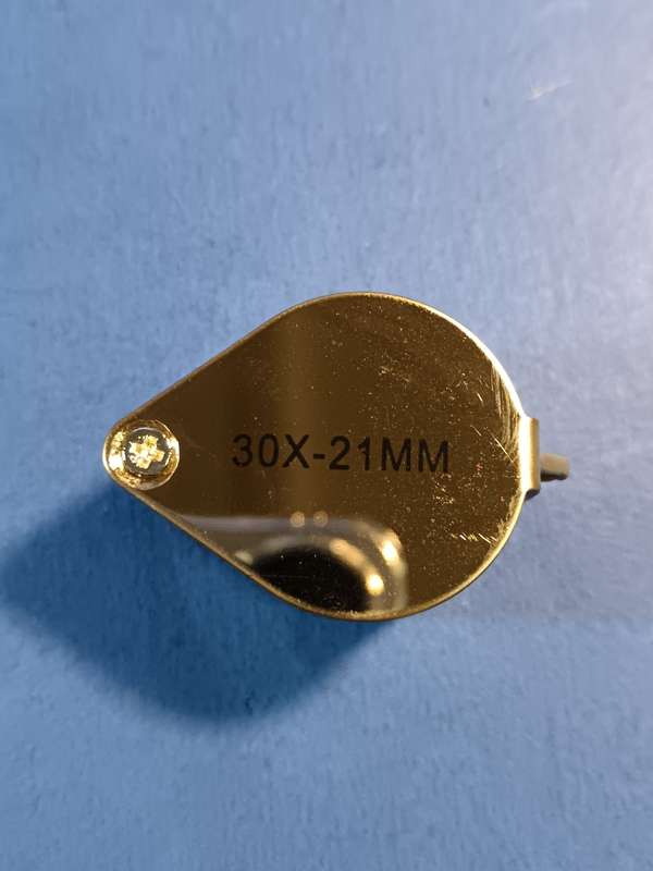 Jewellers Loupe - gold  30 x