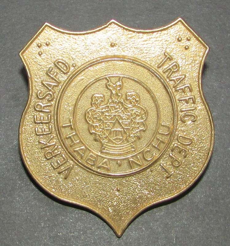South African Traffic Police Badge