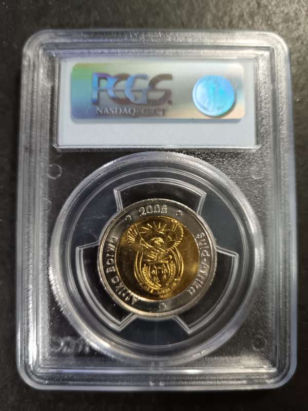 Mandela 2008 R5 graded MS67