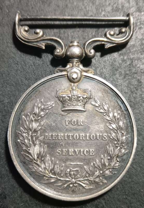 Full Size Meritorious Service Medal with Small Medallion :512098 SGT A.C.S  MJR FC Williams RE