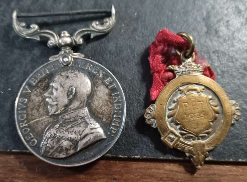 Full Size Meritorious Service Medal with Small Medallion :512098 SGT A.C.S  MJR FC Williams RE