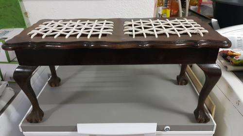 Beautiful old two seater riempie bench