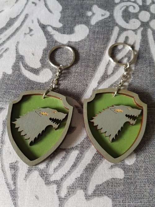 Stark Great House Game Of Thrones Keyring