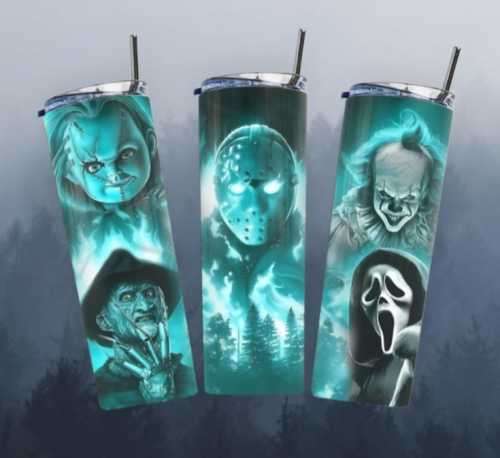 Horror Movies Stainless Steel Tumbler With Straw