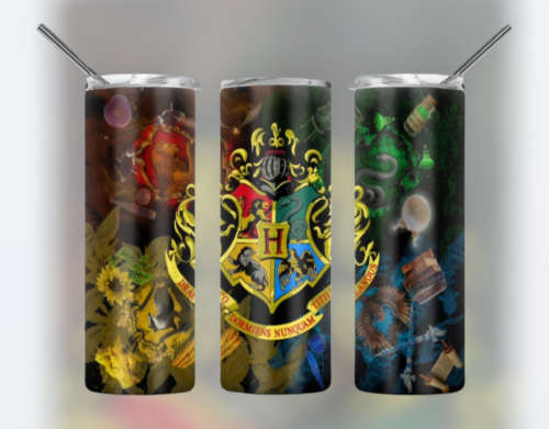 Hogwarts Harry Potter Stainless Steel Tumbler With Straw