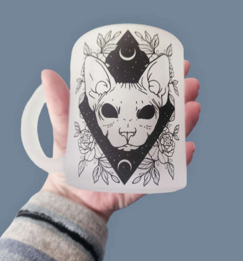 Sphinx Frosted Mug