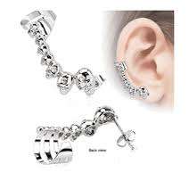 Gold Skulls Ear Cuff