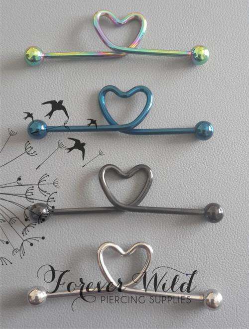 Heart Industrial Bar - Dark Blue