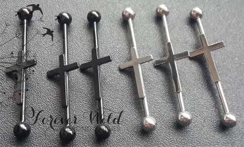Cross Industrial Bar  - Black