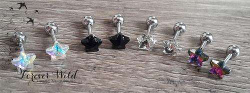 Star Cartilage Bar - Clear