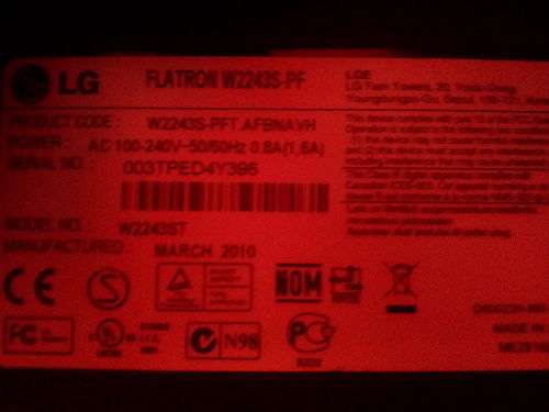 LG Flatron 55cm / 21.5 inch Screen