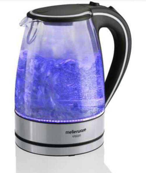 Vision II Glass Kettle - Blue