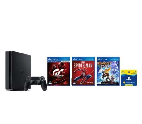 PlayStation 4 500GB Console 3 Games and 90 Days PSN Voucher (PS4)