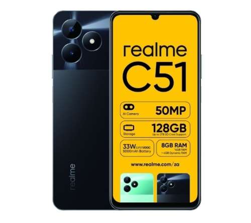 Realme C51 128GB LTE Dual Sim - Carbon Black
