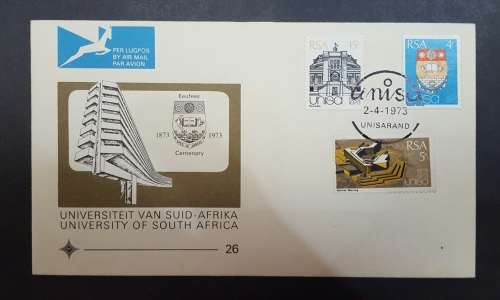 1973 2 April Centenary of Unisa Nr 26 - Exellent Condition