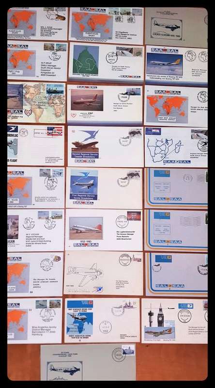 25 x SA AIRWAYS (SAA) FLIGHT COVERS