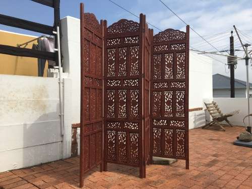 Beautiful Balinese Wood Carved Screen