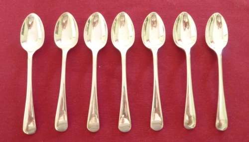 Set of Victorian silver plated teaspoons