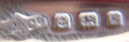 Pair of 18th century Georgian salts - with spoons