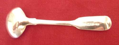 Georgian silver salt spoon