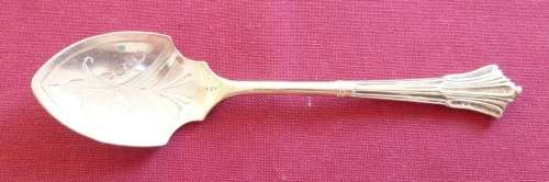 Victorian silver plated jam spoon