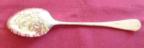 Victorian silver plated berry spoon