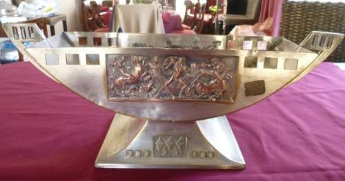 Large WMF art nouveau silver plated centre piece
