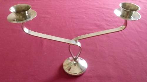 Silver plated candelabra