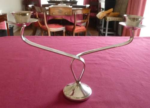 Silver plated candelabra