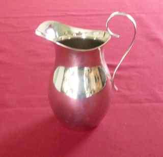 Large silver plated milk or custard jug