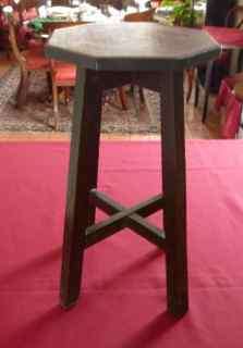 Old solid wooden side table