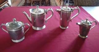 Silver plated four piece tea set - Walker and Hall