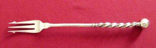 Silver plated pickle fork