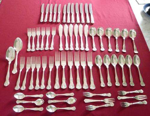 Canteen of kings pattern cutlery for six